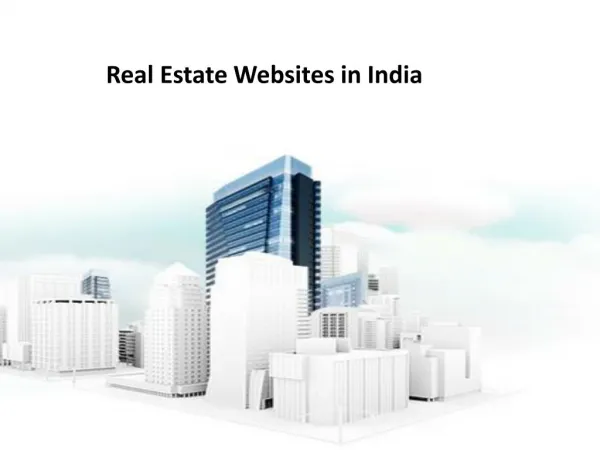 Real estate websites in India