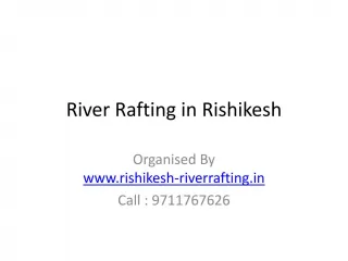 River Rafting in rishikesh - slide 1
