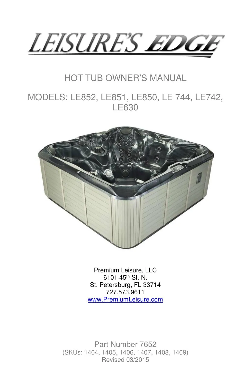 hot tub owner s manual