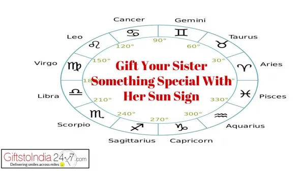 Gift your Sister something Special with her Sun Sign
