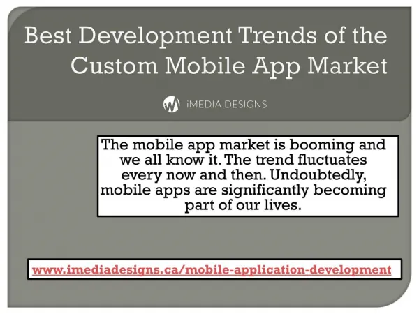 Best Development Trends of the Custom Mobile App Market