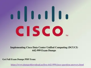 Get Actual Cisco 642-999 Exam Question - Study Material