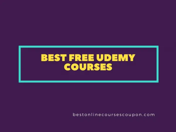 Best Free Udemy Courses