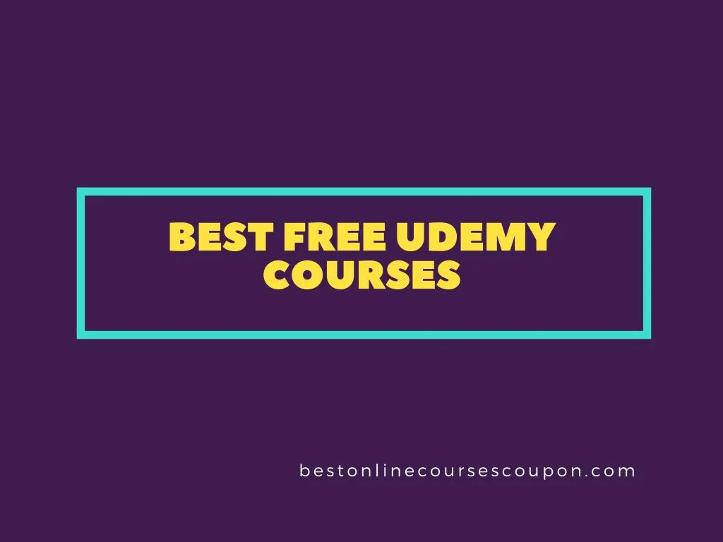 best free udemy c ourses