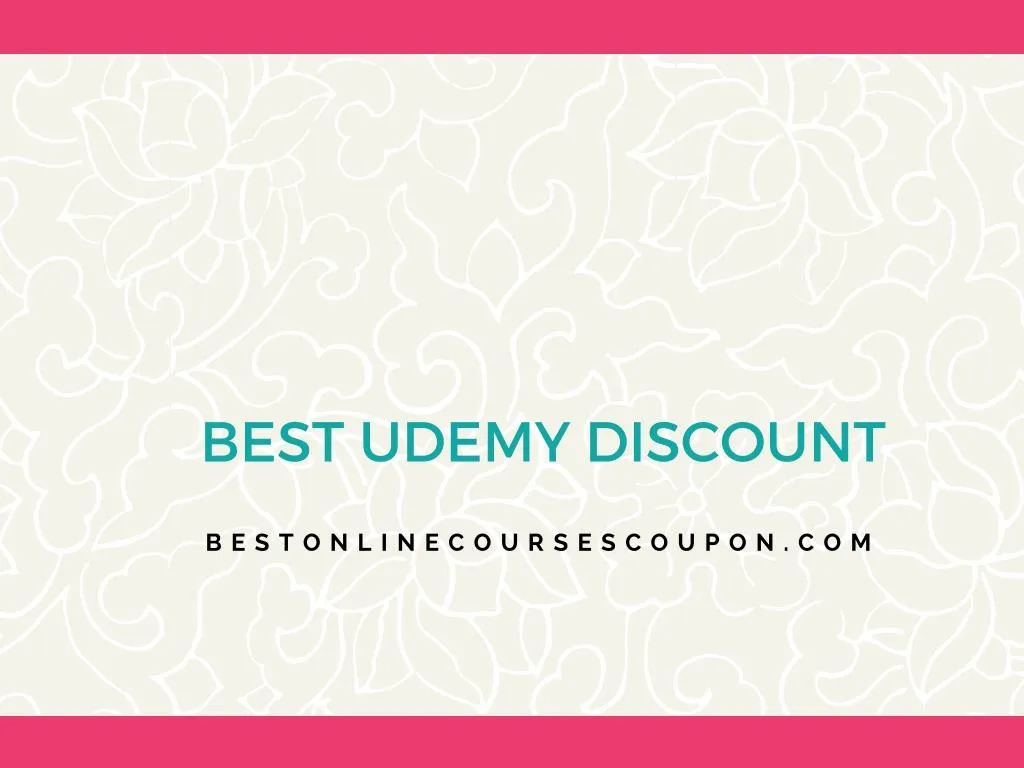 best udemy discount