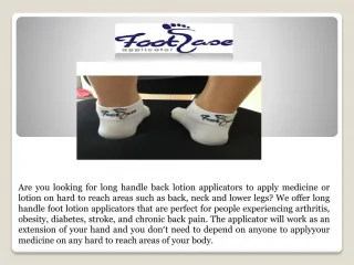 foot ease applicator - slide 1