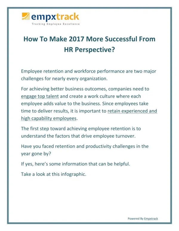How To Make 2017 More Successful From HR Perspective?