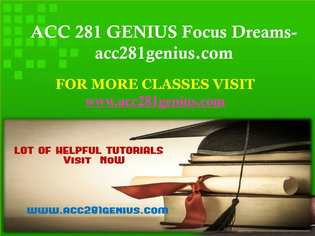 acc 281 genius focus dreams acc281genius com