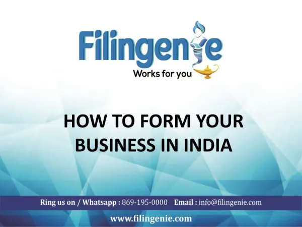 How To Form your Business In India
