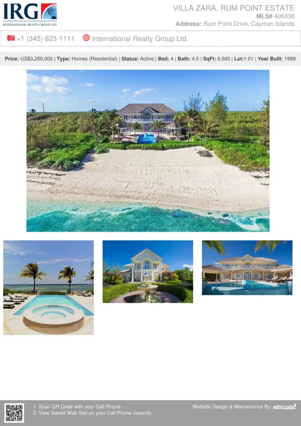 VILLA Zara, Rum Point Estate - Home for sale in the Cayman Islands.