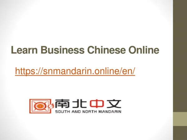 Learn Business Chinese Online - Snmandarin.online
