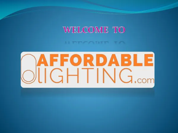 welcome to