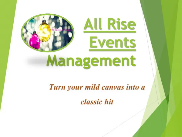 Allriseevents - Event Management Companies in Bangalore