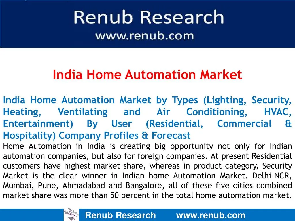 india home automation market india home