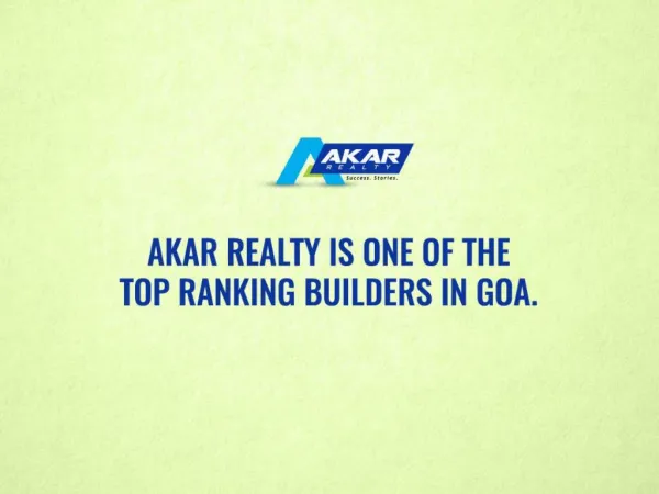 Top Builder in Goa