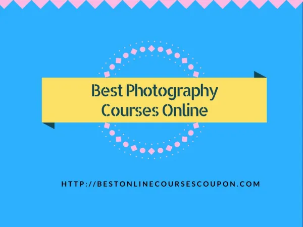 Best Photography Courses Online