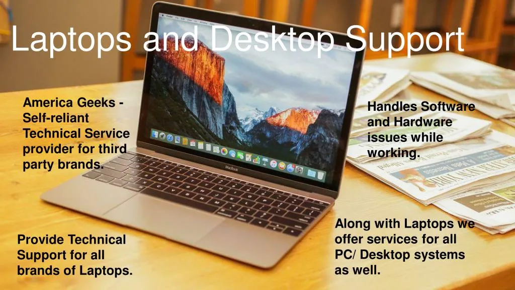 laptop and technical support