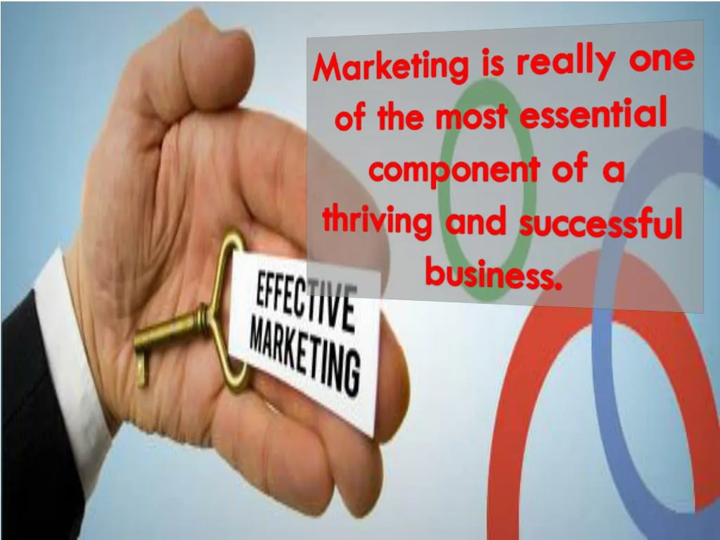 marketing is really one of the most essential