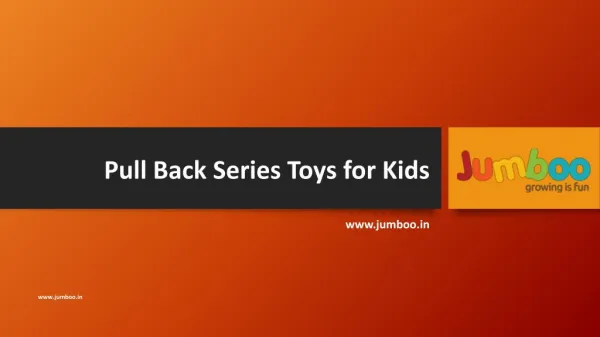 Pull back series toys for kids