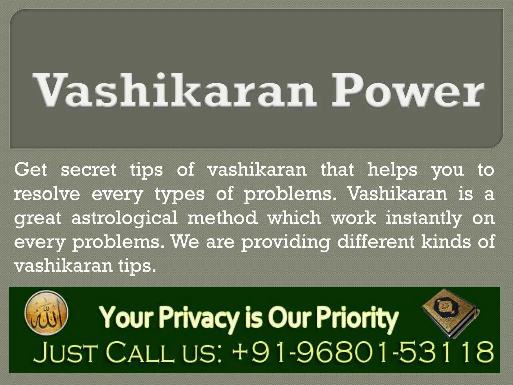 vashikaran power