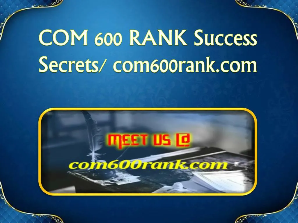 com 600 rank success secrets com600rank com