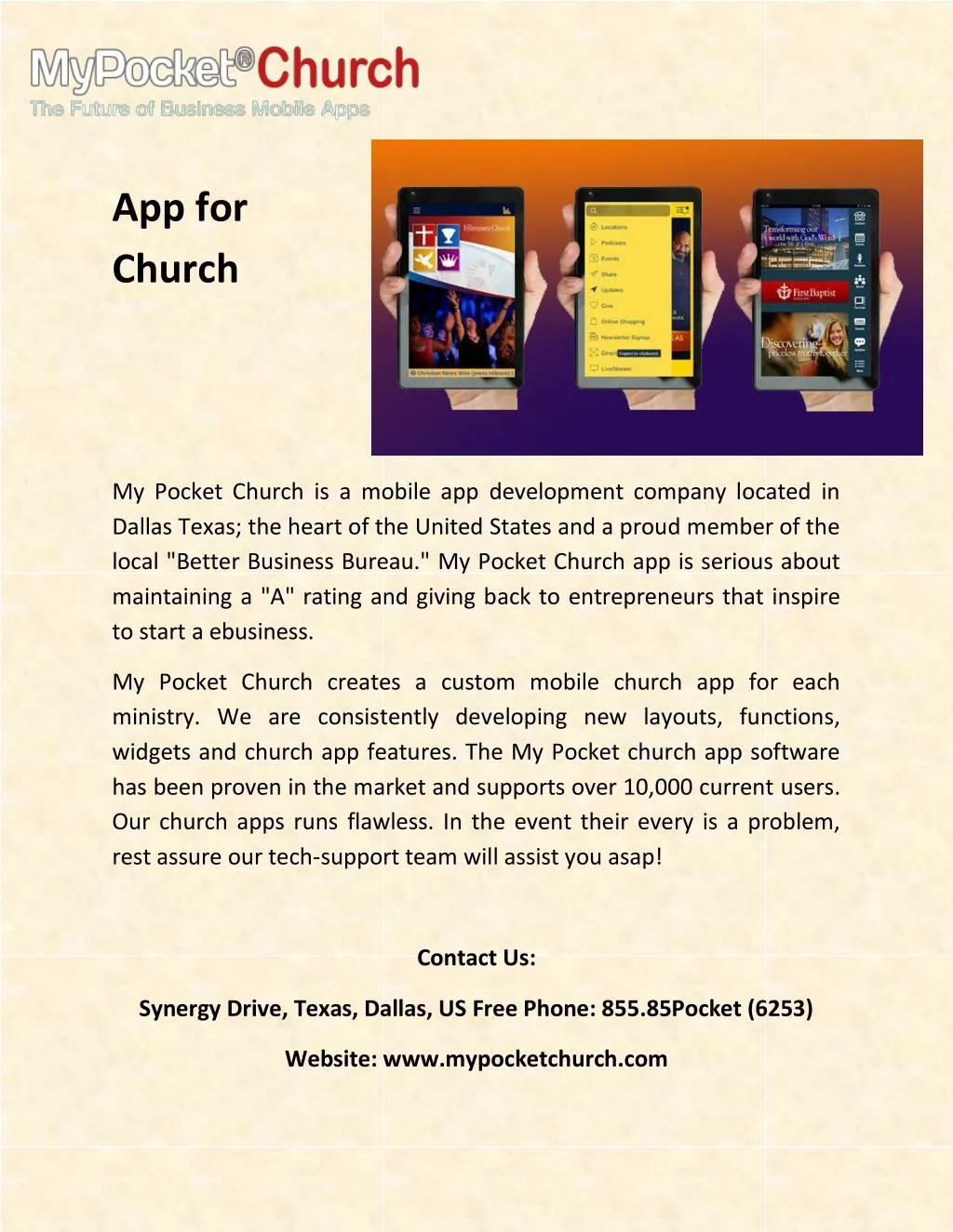 app for church