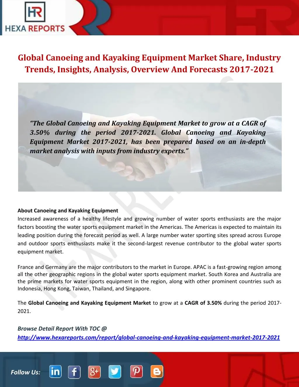 global canoeing and kayaking equipment market