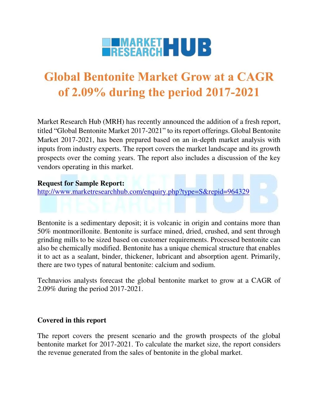global bentonite market grow at a cagr
