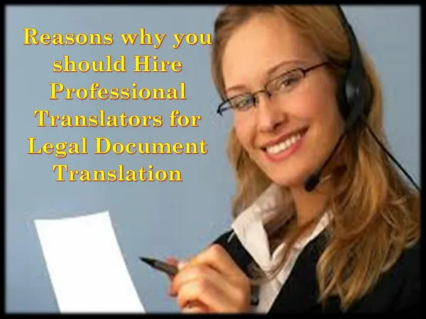Reasons why you should Hire Professional Translators for Legal Document Translation
