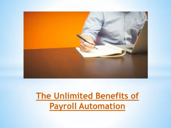 The Unlimited Benefits of Payroll Automation