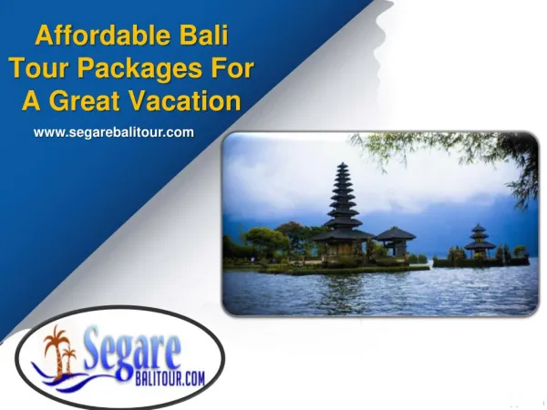 Affordable Bali Tour Packages For A Great Vacation