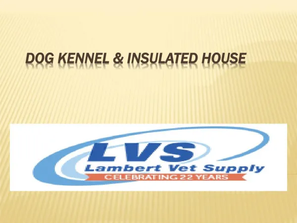 Dog Insulated & Kennel House