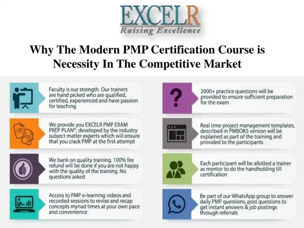 Why The Modern PMP Certification Course is Necessity In The Competitive Market