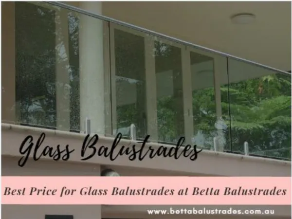 Glass Balustrades - Betta