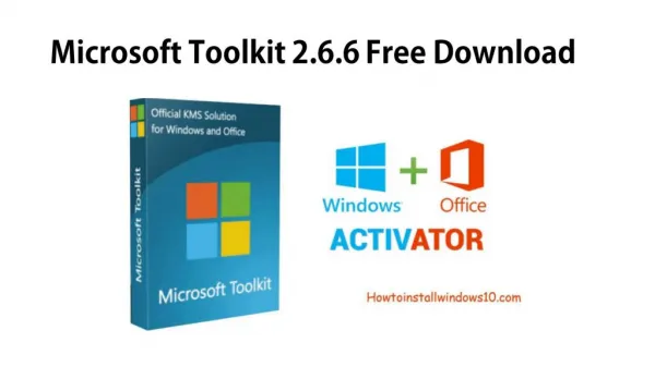 Microsoft Toolkit 2.6.6 Windows and Office Activator