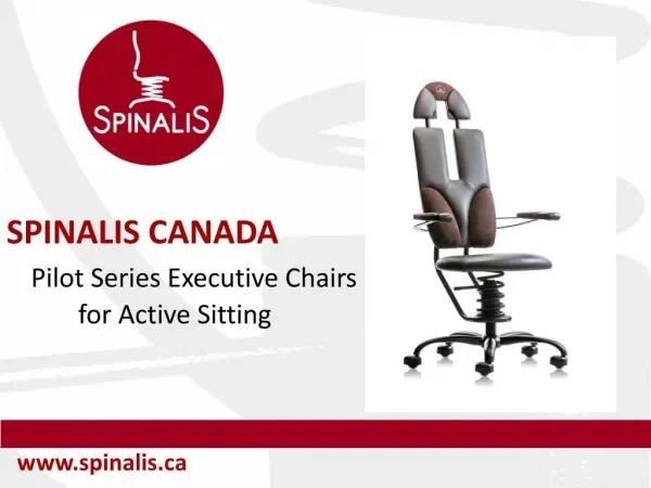 SpinaliS Canada Pilot Series Executive Chairs for Active Sitting