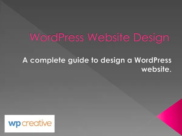 A Complete guide to creating WordPress Website