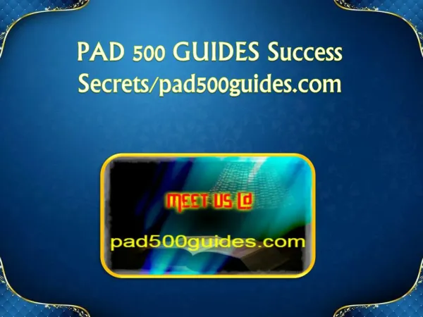 PAD 500 GUIDES Success Secrets/pad500guides.com