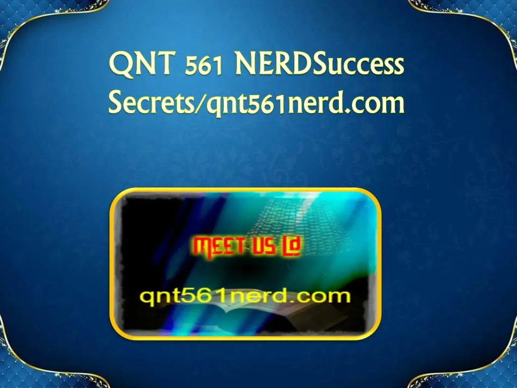 qnt 561 nerdsuccess secrets qnt561nerd com