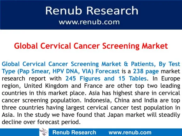 Global Cervical Cancer Screening Market