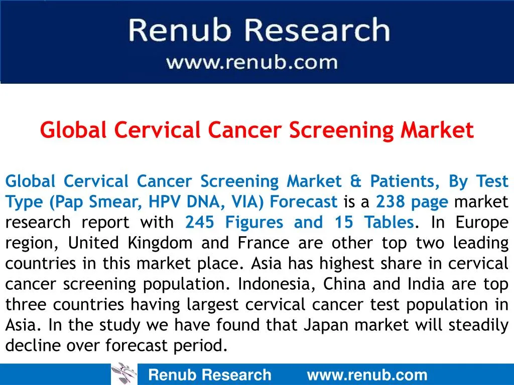 global cervical cancer screening market global