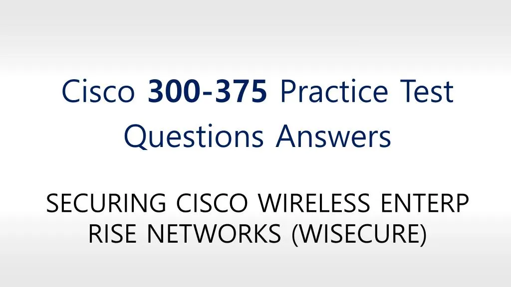 cisco 300 375 practice test questions answers