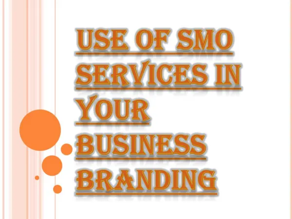 Improve Your Business Branding With SMO Services