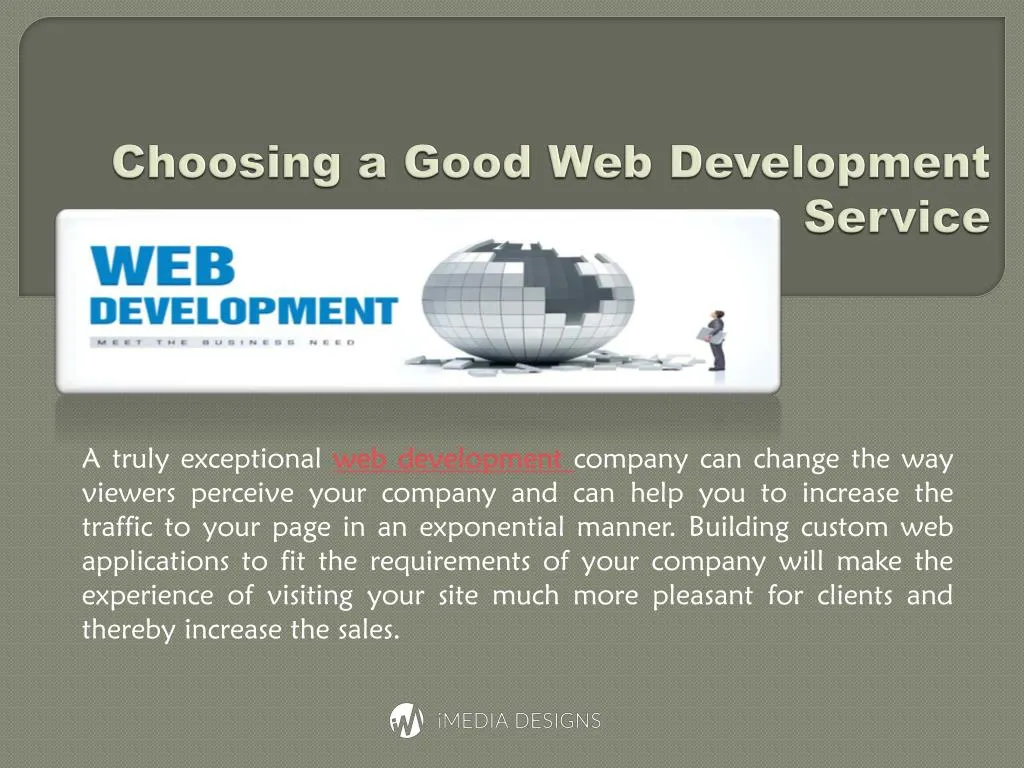 choosing a good web development service