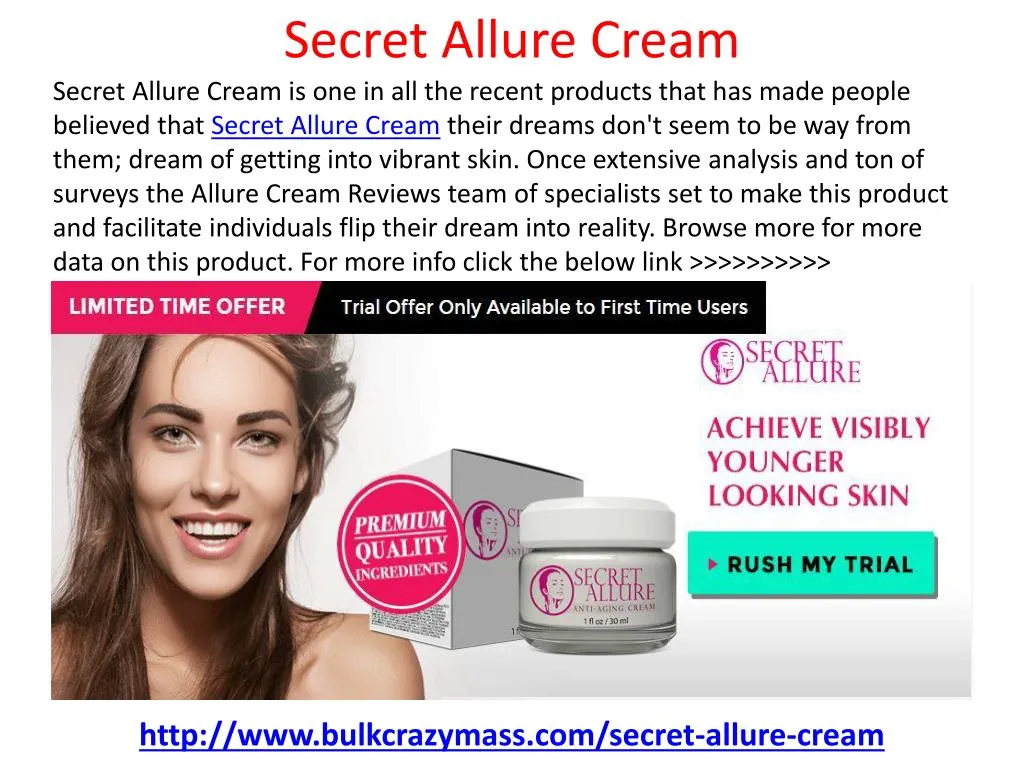 secret allure cream