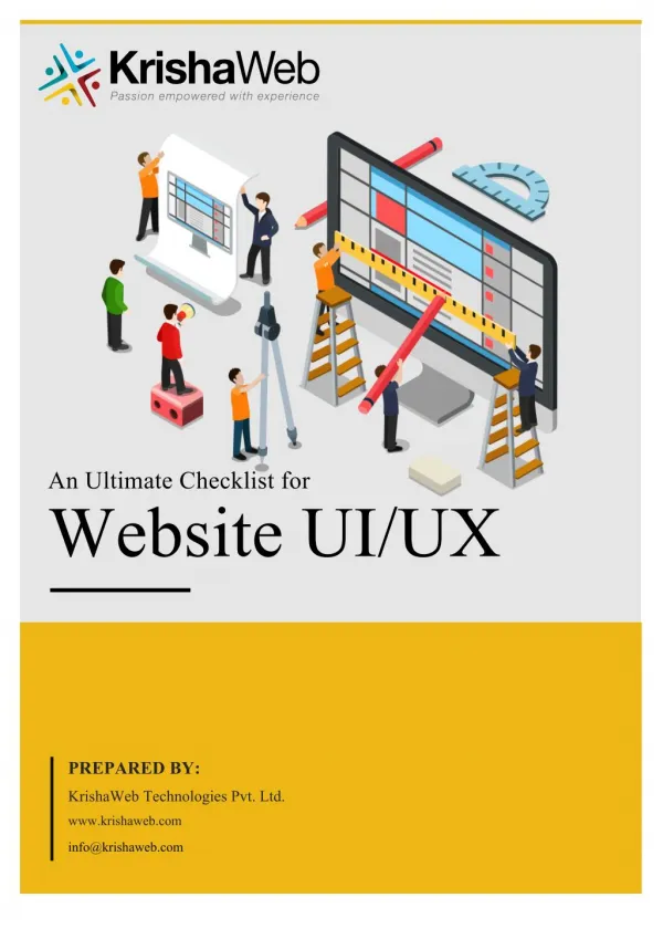 An ultimate checklist for website UI/UX