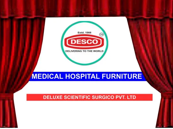 Hospital Furniture Suppliers | DESCO