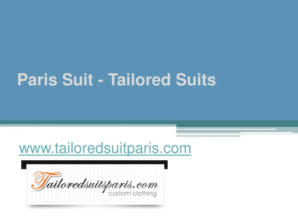 paris suit tailored suits