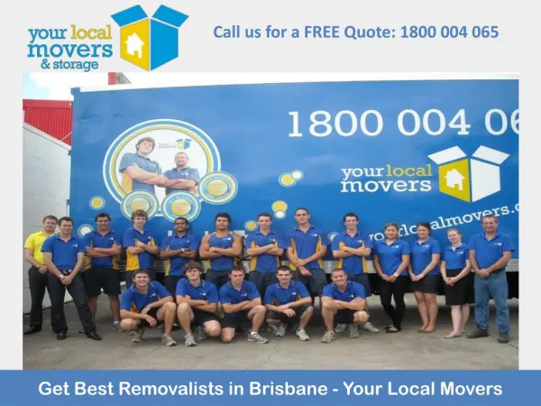 Get Best Removalists in Brisbane - Your Local Movers