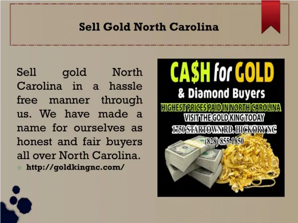 Sell Gold North Carolina